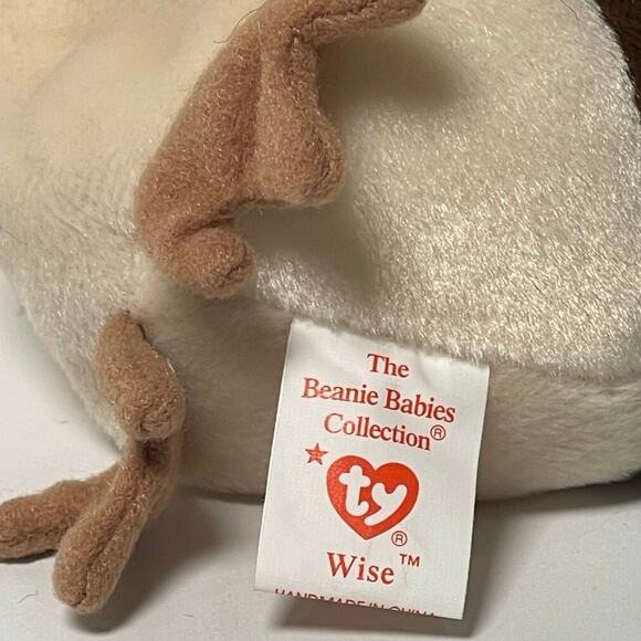Vintage Rare Ty Beanie Baby Wise the Owl  Class of 98  Graduation - Picture 5 of 6